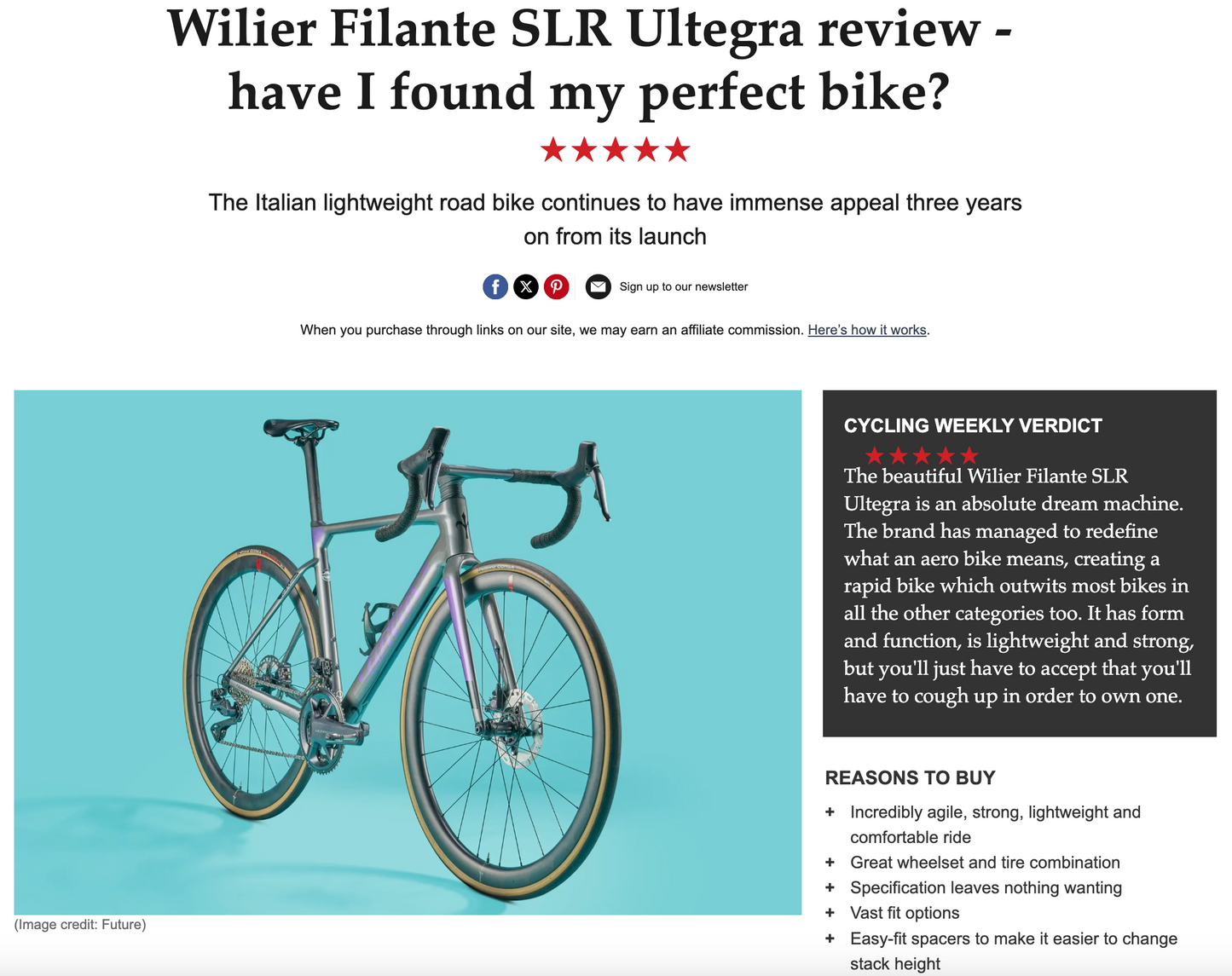 Wilier Filante SLR - TDF Cavendish (L) with Power Meter