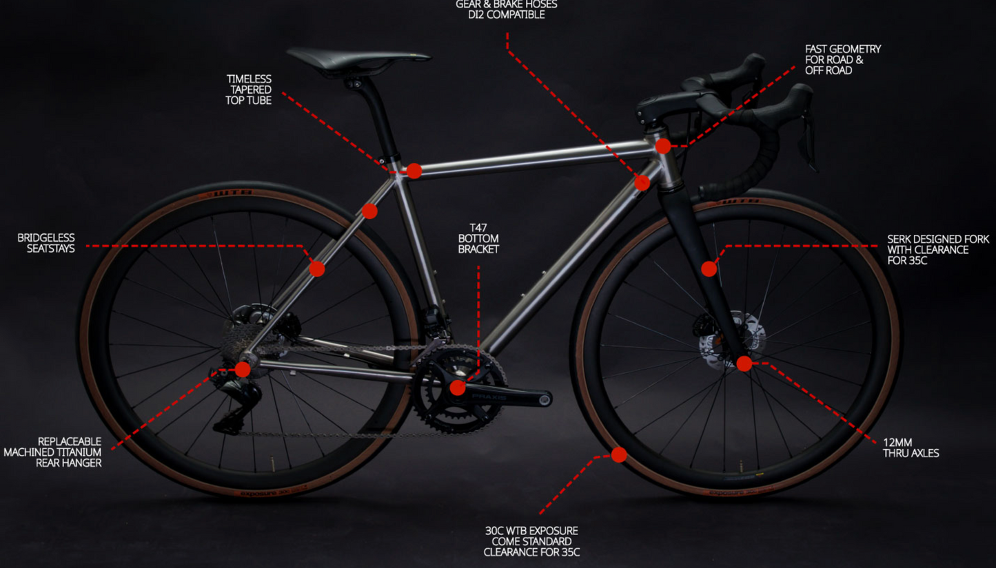 Serk Titanium A30 frameset
